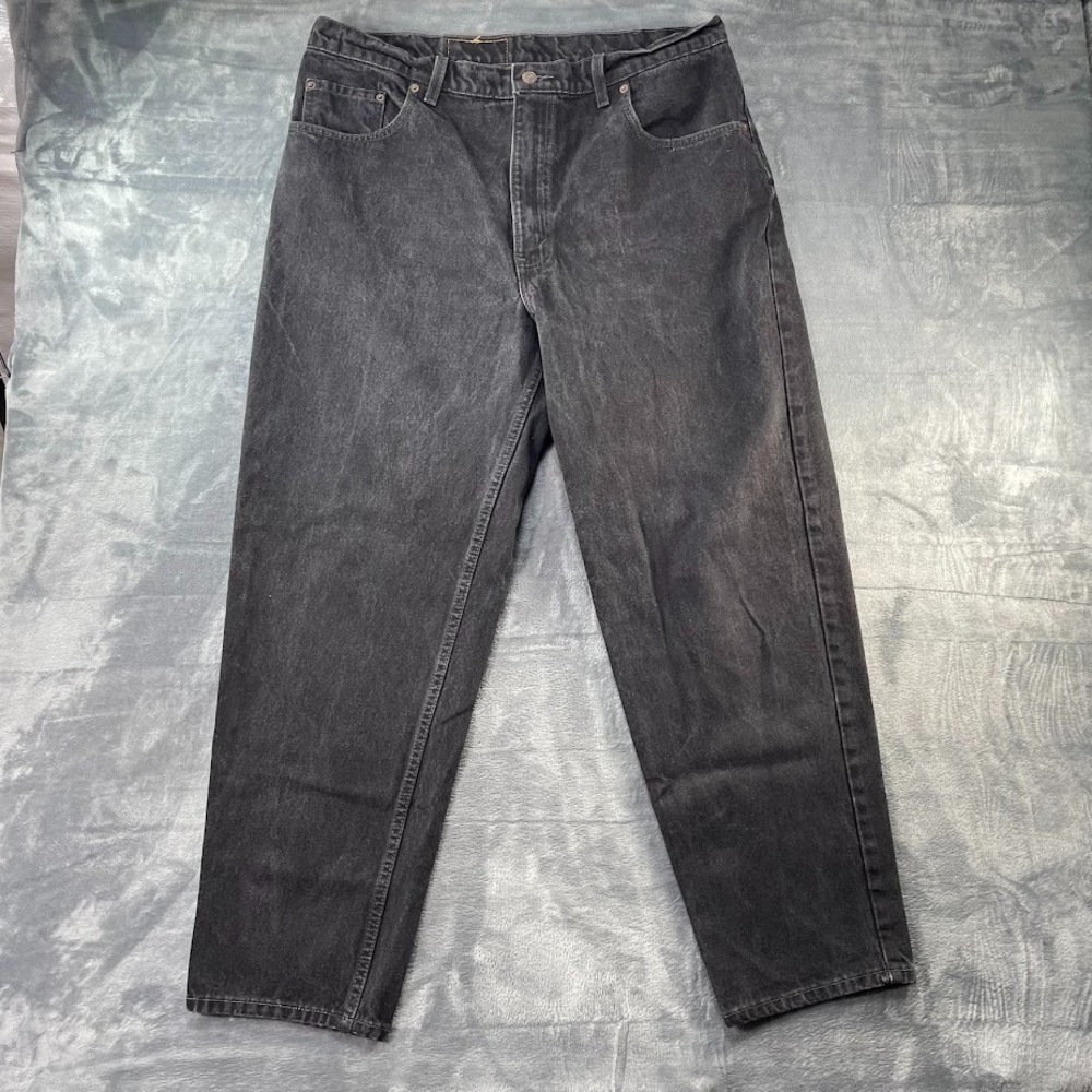 Vtg Levis Jeans Mens 40x30 Fits 38x30 Black Denim 560 Loose Tapered Made USA 90s
